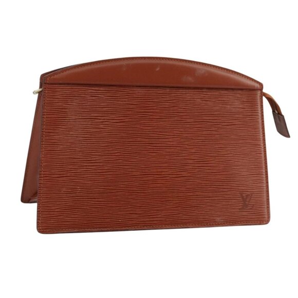 LOUIS VUITTON Epi Trousse Crete Pouch Brown M48403 LV Auth 105806 - Picture 1 of 16